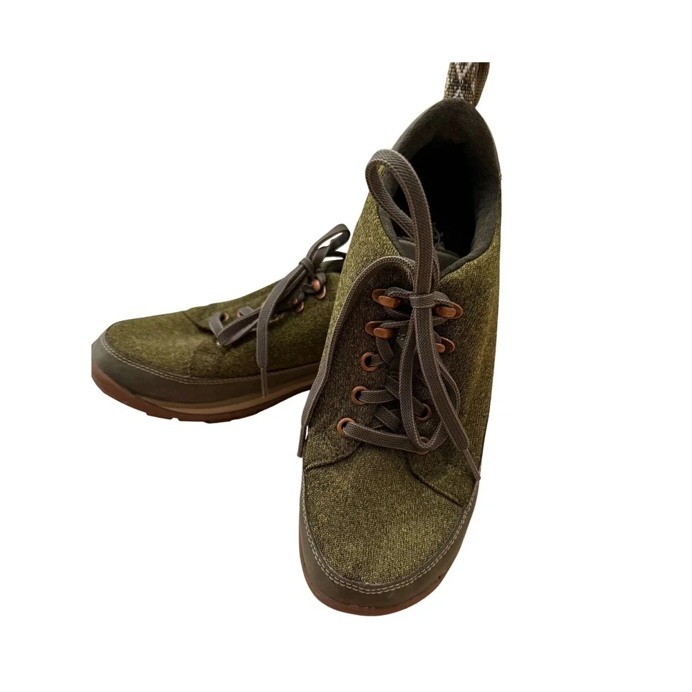 Chaco Women's Green Textile Lace Up Casual‎ Outdoor Fashion Sneakers Shoes